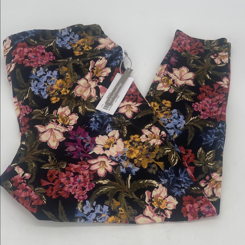 Soft Surroundings Floral Leggings Size XL NWT